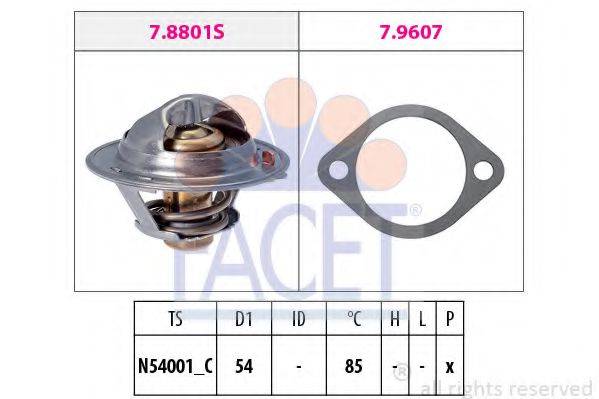 FACET 78801 Термостат, що охолоджує рідину