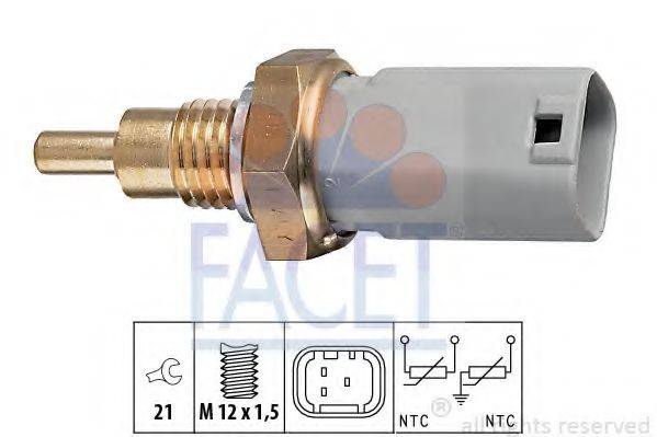 FACET 73277 Датчик, температура охолоджуючої рідини