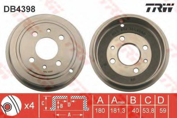 Гальмівний барабан TRW DB4398