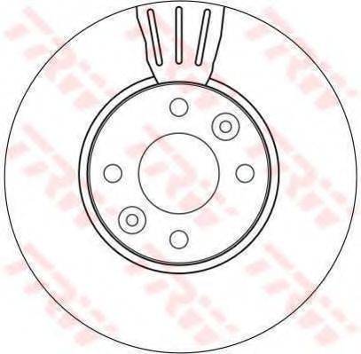 гальмівний диск TRW DF4267