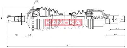 KAMOKA CT1138936A Приводний вал