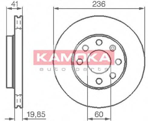 Тормозной диск KAMOKA 103302