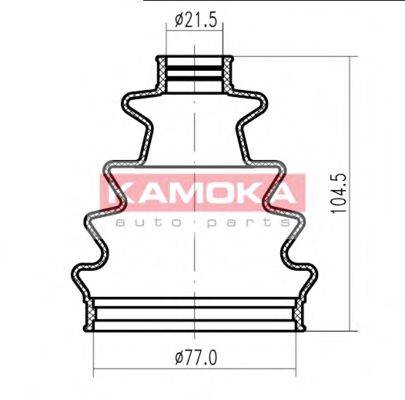 KAMOKA 1146514 Пильовик, приводний вал