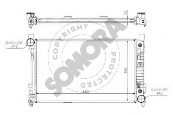 SOMORA 171340 Радіатор, охолодження двигуна