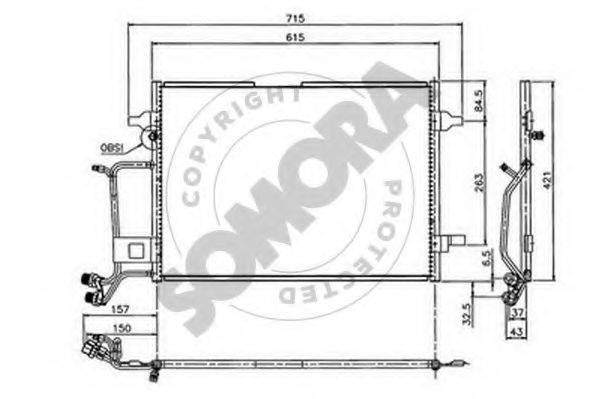 SOMORA 021360A Конденсатор, кондиціонер