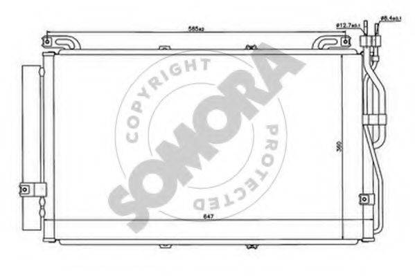 SOMORA 136060A Конденсатор, кондиціонер