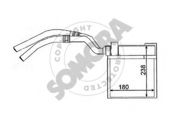 SOMORA 162850 Теплообмінник, опалення салону