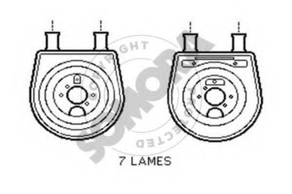 SOMORA 137065 масляний радіатор, моторне масло