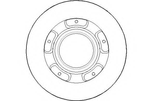 NATIONAL NBD1796 гальмівний диск