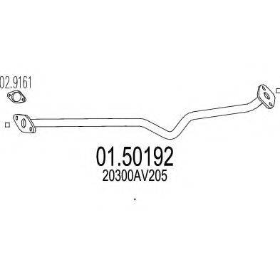 MTS 0150192 Середній глушник вихлопних газів
