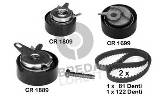 Комплект ременя ГРМ BREDA LORETT KCD0066