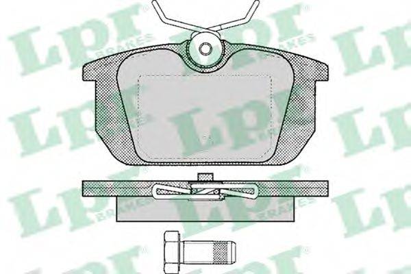 LPR 05P101 Комплект тормозных колодок, дисковый тормоз