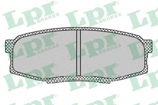 Комплект тормозных колодок, дисковый тормоз LPR 05P1419