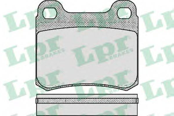LPR 05P158 Комплект тормозных колодок, дисковый тормоз