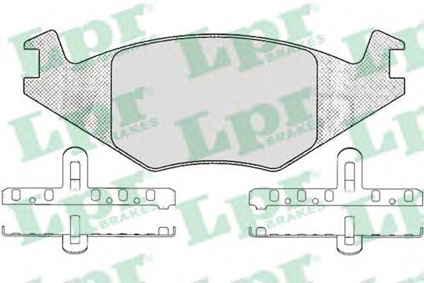 Комплект тормозных колодок, дисковый тормоз LPR 05P223