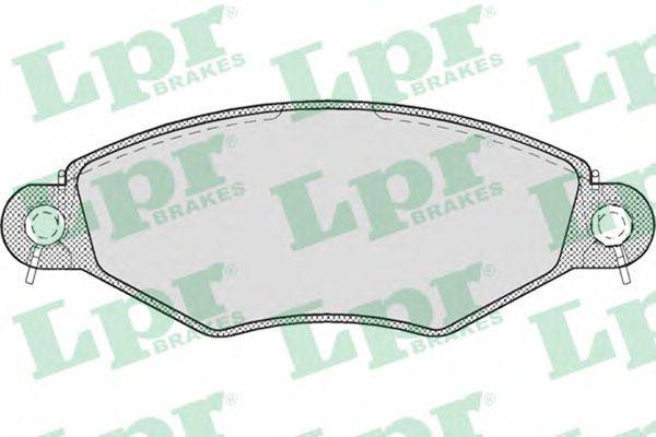 Комплект гальмівних колодок, дискове гальмо LPR 05P708