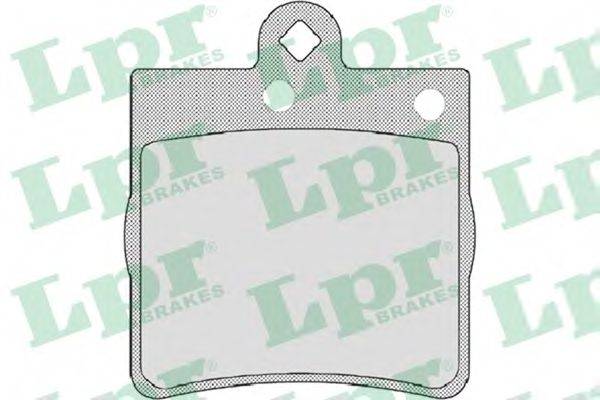 LPR 05P726 Комплект гальмівних колодок, дискове гальмо