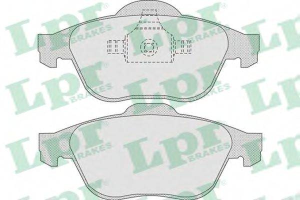LPR 05P864 Комплект тормозных колодок, дисковый тормоз