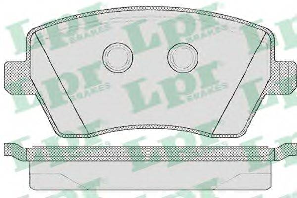 Комплект тормозных колодок, дисковый тормоз LPR 05P867
