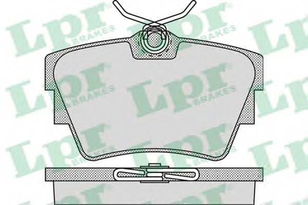 Комплект тормозных колодок, дисковый тормоз LPR 05P946