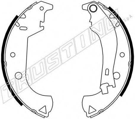 Комплект гальмівних колодок TRUSTING 034.105