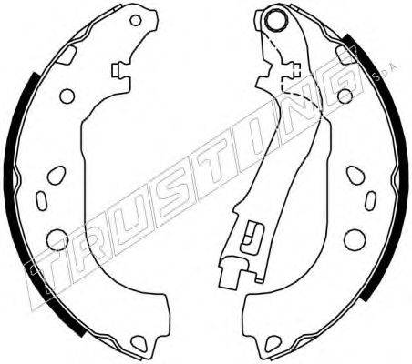 TRUSTING 034112 Комплект гальмівних колодок
