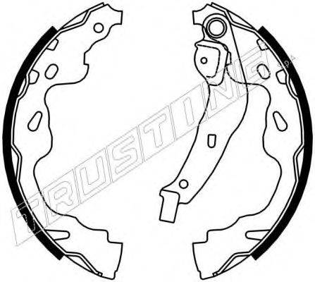 TRUSTING 115310 Комплект гальмівних колодок