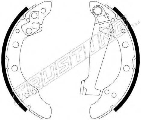 TRUSTING 124287 Комплект тормозных колодок