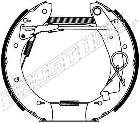 TRUSTING 6178 Комплект гальмівних колодок