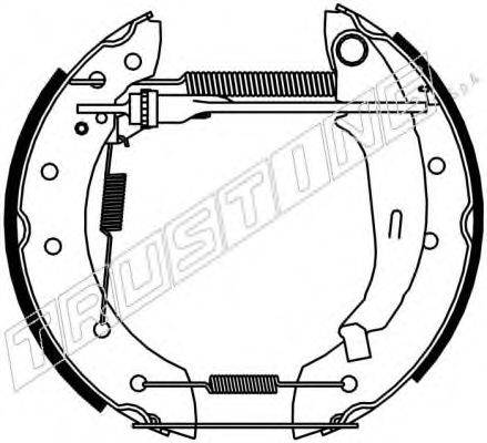 TRUSTING 6183 Комплект гальмівних колодок