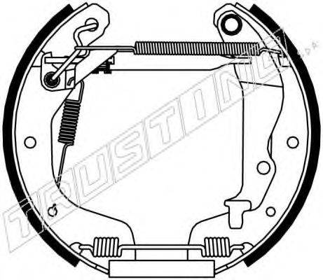 TRUSTING 6293 Комплект гальмівних колодок