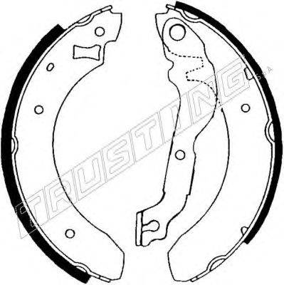 TRUSTING 7093 Комплект гальмівних колодок