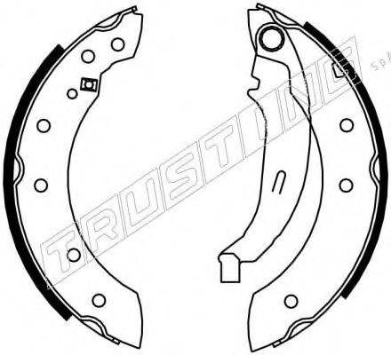 TRUSTING 7183 Комплект гальмівних колодок