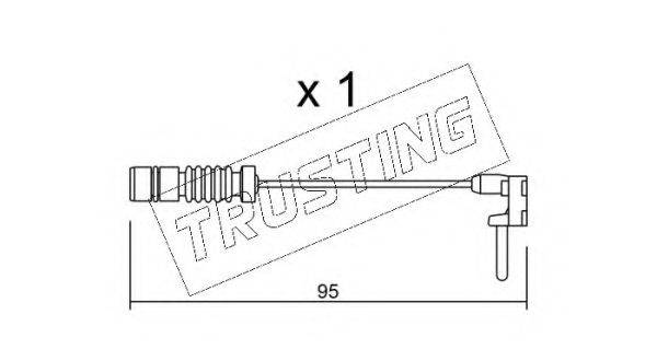 TRUSTING SU011 Сигналізатор, знос гальмівних колодок