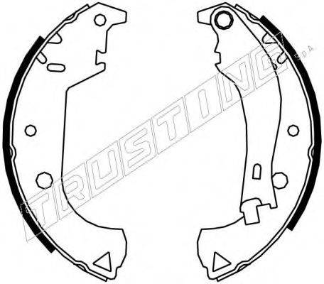 Комплект гальмівних колодок TRUSTING 7385