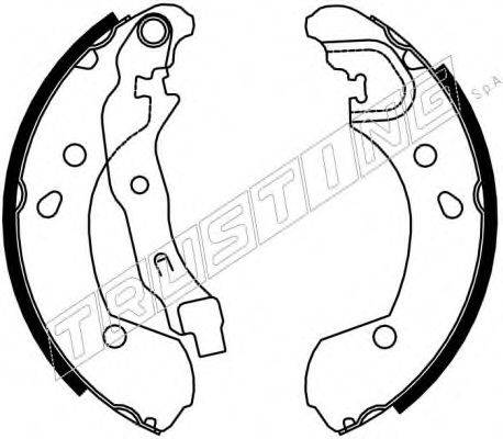 Комплект гальмівних колодок TRUSTING 7396