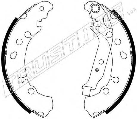 TRUSTING 115326 Комплект гальмівних колодок