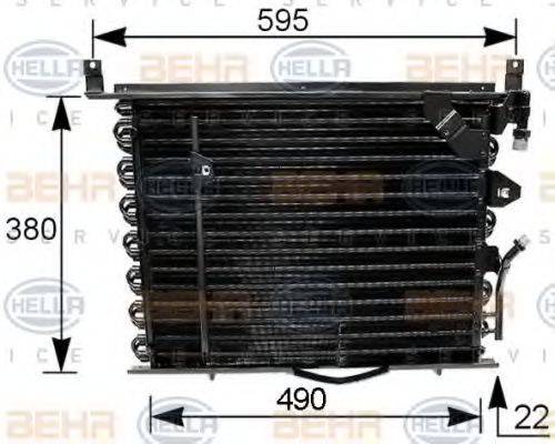 HELLA 8FC351035161 Конденсатор, кондиціонер