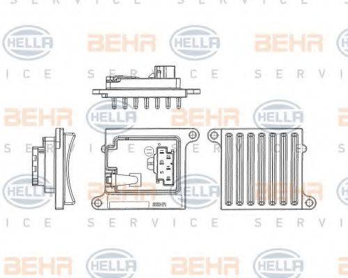 HELLA 5HL351321241 Регулятор, вентилятор салона