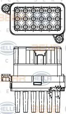 HELLA 5HL351332341 Регулятор, вентилятор салона