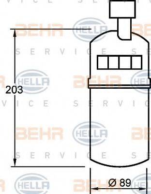 Осушувач, кондиціонер HELLA 8FT 351 335-041