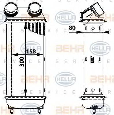 HELLA 8ML376723561 Інтеркулер