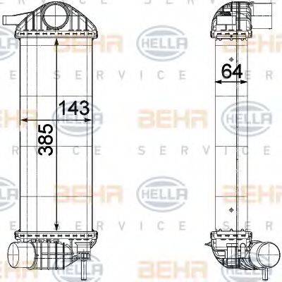 HELLA 8ML376755541 Інтеркулер