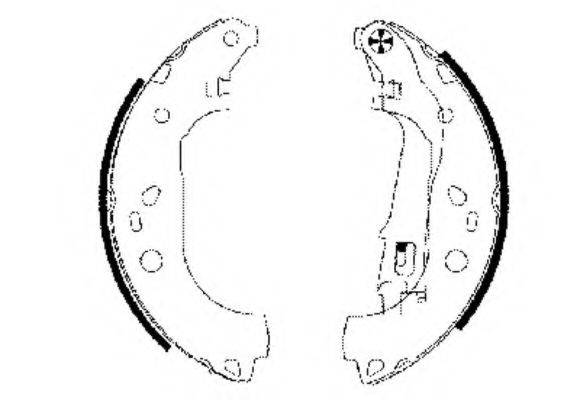 Комплект гальмівних колодок HELLA 8DB 355 002-781