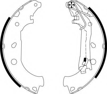 HELLA 8DB355003051 Комплект гальмівних колодок