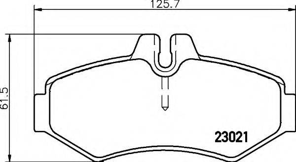 Комплект гальмівних колодок, дискове гальмо HELLA 8DB 355 008-651