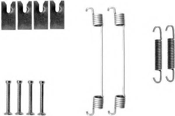 Комплектуючі, гальмівна колодка HELLA 8DZ 355 200-701