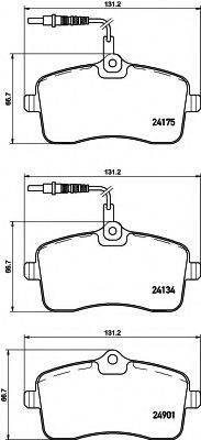 HELLA 8DB355020671 Комплект гальмівних колодок, дискове гальмо