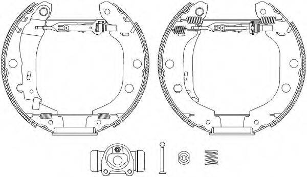 HELLA 8DB355004671 Комплект гальмівних колодок