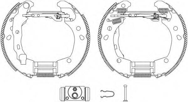 Комплект гальмівних колодок HELLA 8DB 355 004-821